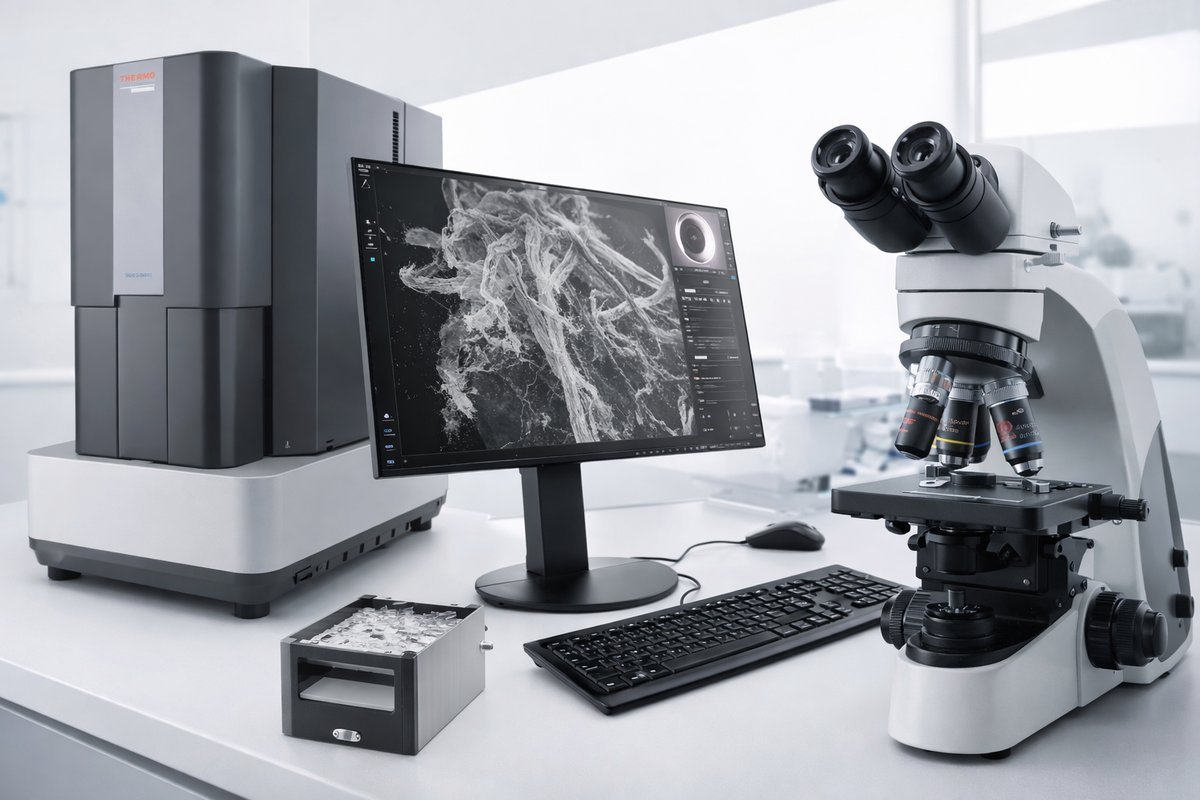 SEM-EDX ve PLM ile asbest analizi
